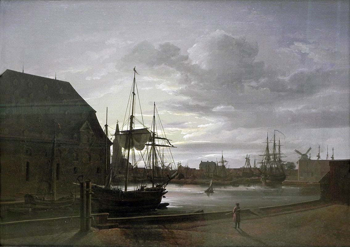 Frederiksholms Canal in Copenhagen with Christian the Fourth-s Brewery